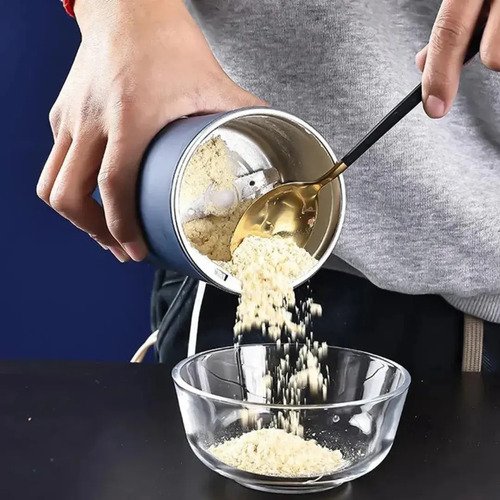 Molinillo Moledor De Cafe Electrico Granos Y Semillas 300w Azul Oscuro - Imagen 5