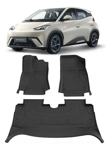 Juego Alfombras Bandeja Byd Seagull Protección Total Negro