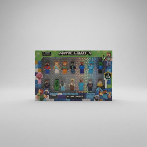 Muñecos Minecraft Kit Personajes Figuras X 12 Juguete - Imagen 6