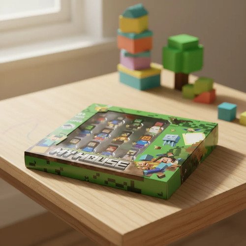 Muñecos Minecraft Kit Personajes Figuras X 12 Juguete - Imagen 24