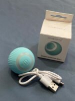 Juguete Gato Bola Interactivo Inteligente Recargable Automat Azul - Imagen 5
