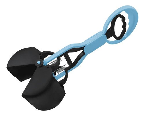Pala Pinza Recolectora De Caca Para Perros Y Gatos Higiénica Celeste - Imagen 5