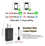 Adaptador Inalámbrico 2 N 1 Carplay Y Android Auto Bluetooth - Imagen 3