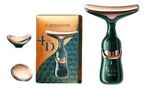 Masajeador Facial 4d Reafirmante Cuello Reductor Papada Verde Musgo