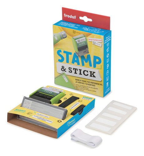 Sello Trodat Personalizable Para Telas Y Objetos Color De La Negro Verde - Imagen 4