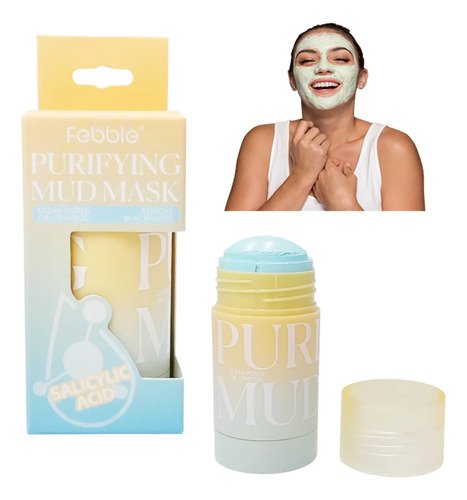 Mascarilla Facial Barro Barra Stick Limpiadora Poro Antiacne Todo Tipo De Piel