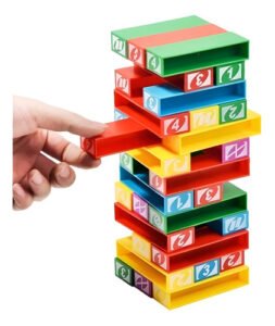 Juego De Mesa Torre Jenga Uno! De Plastico 26x8cm