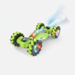 Auto Acrobático Control Por Gestos 4x4 Sonido Humo Luces Verde Lima - Imagen 10