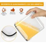 Juego De 7 Recipientes Frascos Herméticos Cocina Apilables Transparente - Imagen 4
