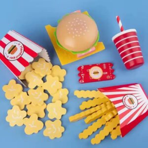 Set Juguete Comiditas Hamburguesa Papas Fritas Y Bebida