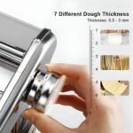 Maquina Para Hacer Pastas Manual Caseras Tallarines Cintas Plateado - Imagen 8
