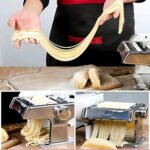 Maquina Para Hacer Pastas Manual Caseras Tallarines Cintas Plateado - Imagen 4
