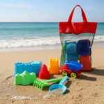Balde Para Playa Juego Castillo Con Accesorios Auto Y Bolso - Imagen 4