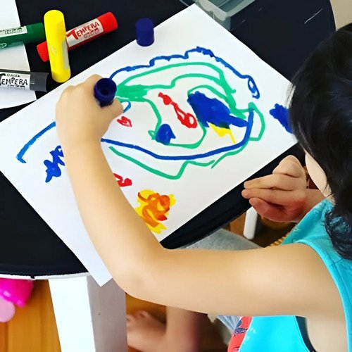 Crayones Témpera Sólida Retráctil X6 Main Paper Piki.uy - Imagen 6