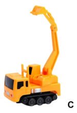 Maquina Autito A Inducción Excavadora De Juguete Constructor Excavadora Amarillo - Imagen 3