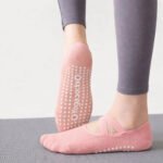 Medias Balerina Antideslizantes Yoga Pilates Gimnasio 36-40 Rosa 36-40 - Imagen 2