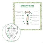 Rodillo Facial Cuarzo Rosa+gua Sha Masaje Facial Antiarrugas Todo Tipo De Piel Día/noche - Imagen 11