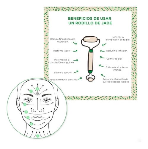 Rodillo Facial Cuarzo Rosa+gua Sha Masaje Facial Antiarrugas Todo Tipo De Piel Día/noche - Imagen 11
