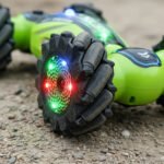 Auto Acrobático Control Por Gestos 4x4 Sonido Humo Luces Verde Lima - Imagen 8