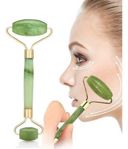 Rodillo Facial Cuarzo Rosa+gua Sha Masaje Facial Antiarrugas Todo Tipo De Piel Día/noche - Imagen 8