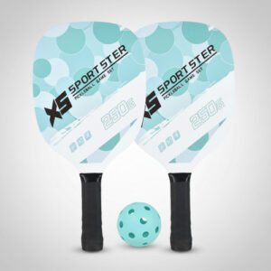 Set De Paletas De Pickleball Raqueta Con Pelota Y Bolsa Pack Agua