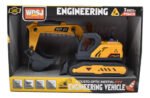 Maquina Excavadora Con Luz Y Sonidos Construcción Excavadora Amarillo - Imagen 2