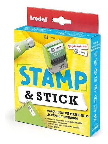 Sello Trodat Personalizable Para Telas Y Objetos Color De La Negro Verde - Imagen 3