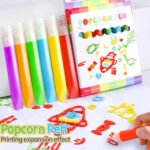 Set Marcadores 3d X6 Unidades Silvapenes Popcorn - Piki.uy Multicolor - Imagen 2