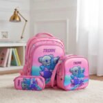 Set Mochila Lonchera Térmica Y Cartuchera 3d Futbol Koala Rosa - Imagen 2