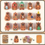 Capsula Sorpresa Capibara C Muñeco Y 3 Cartas Coleccionables - Imagen 4