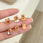 Caravanas De Capibara Aros De Capybara Joyas Carpincho - Imagen 14
