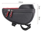 Bolso Porta Celular Táctil Para Bicicleta O Moto Antireflejo Negro - Imagen 6