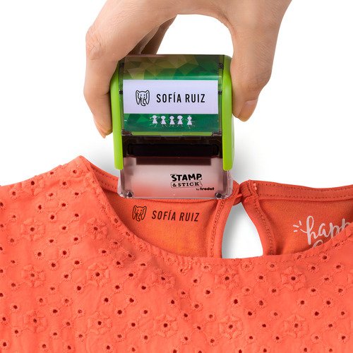 Sello Trodat Personalizable Para Telas Y Objetos Color De La Negro Verde - Imagen 7