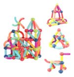 Juego 64 Piezas Bloques Magneticos Construccion Didáctico 64 - Imagen 2
