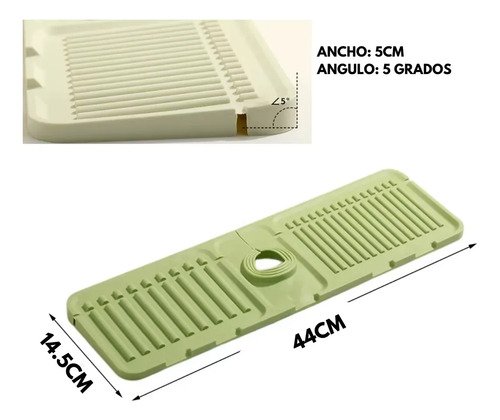 Escurridor De Silicona Premium Anti Salpicaduras Para Pileta Gris - Imagen 7