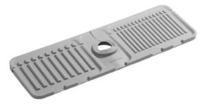 Escurridor De Silicona Premium Anti Salpicaduras Para Pileta Gris