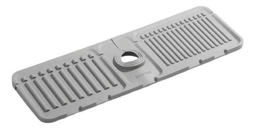 Escurridor De Silicona Premium Anti Salpicaduras Para Pileta Gris