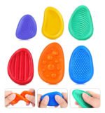 6pcs Juguete Silicona Piedras Sensoriales Para Ansiedad Piki Multicolor