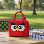 Lunchera Lonchera Infantil Térmica Con Asas Animales Diseño Rojo - Imagen 3