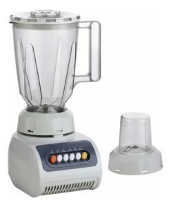 Licuadora Procesadora 2 En 1 Cuchillas Acero Inoxidable 1.5l Blanco