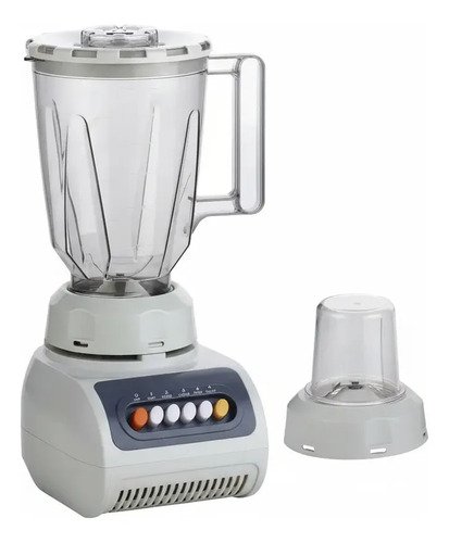Licuadora Procesadora 2 En 1 Cuchillas Acero Inoxidable 1.5l Blanco