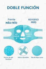 Máscara Facial Gel Frío O Calor Reutilizable Desinflamante Todo Tipo De Piel - Imagen 3