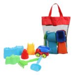 Balde Para Playa Juego Castillo Con Accesorios Auto Y Bolso - Imagen 2