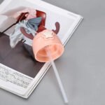 Botella Con Pajita Vaso Con Correa Kawaii Rosa - Imagen 5