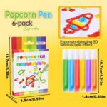 Set Marcadores 3d X6 Unidades Silvapenes Popcorn - Piki.uy Multicolor - Imagen 8