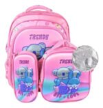 Set Mochila Lonchera Térmica Y Cartuchera 3d Futbol Koala Rosa - Imagen 3