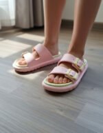 Sandalias Doble Hebilla Niña Goma Eva Rosa Verano Rosa 2829 Uy - Imagen 6