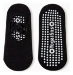 Medias Balerina Antideslizantes Yoga Pilates Gimnasio 36-40 Negro 36-40 - Imagen 2