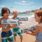 Pistola De Agua Eléctrica Automática Absorbe El Agua - Piki Blanca Y Gris - Imagen 7