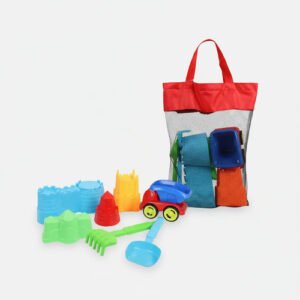 Balde Para Playa Juego Castillo Con Accesorios Auto  Y Bolso